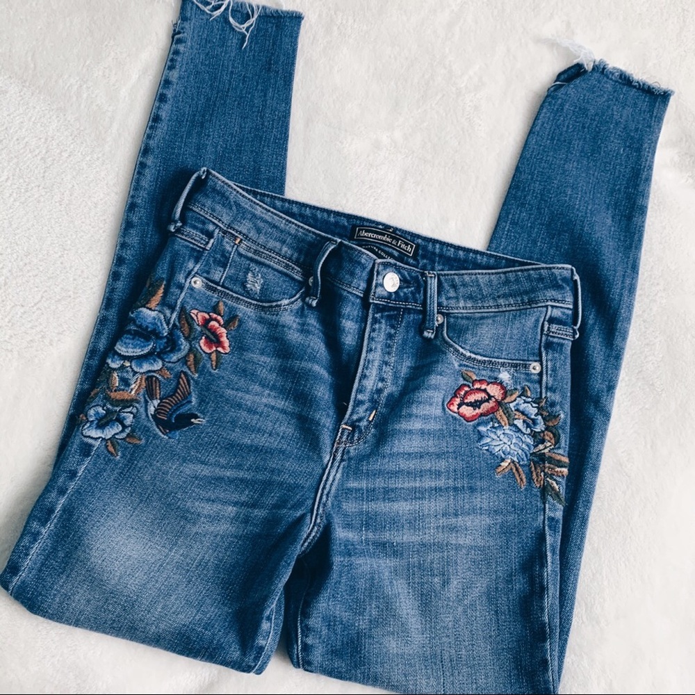Abercrombie Embroidered Jeans